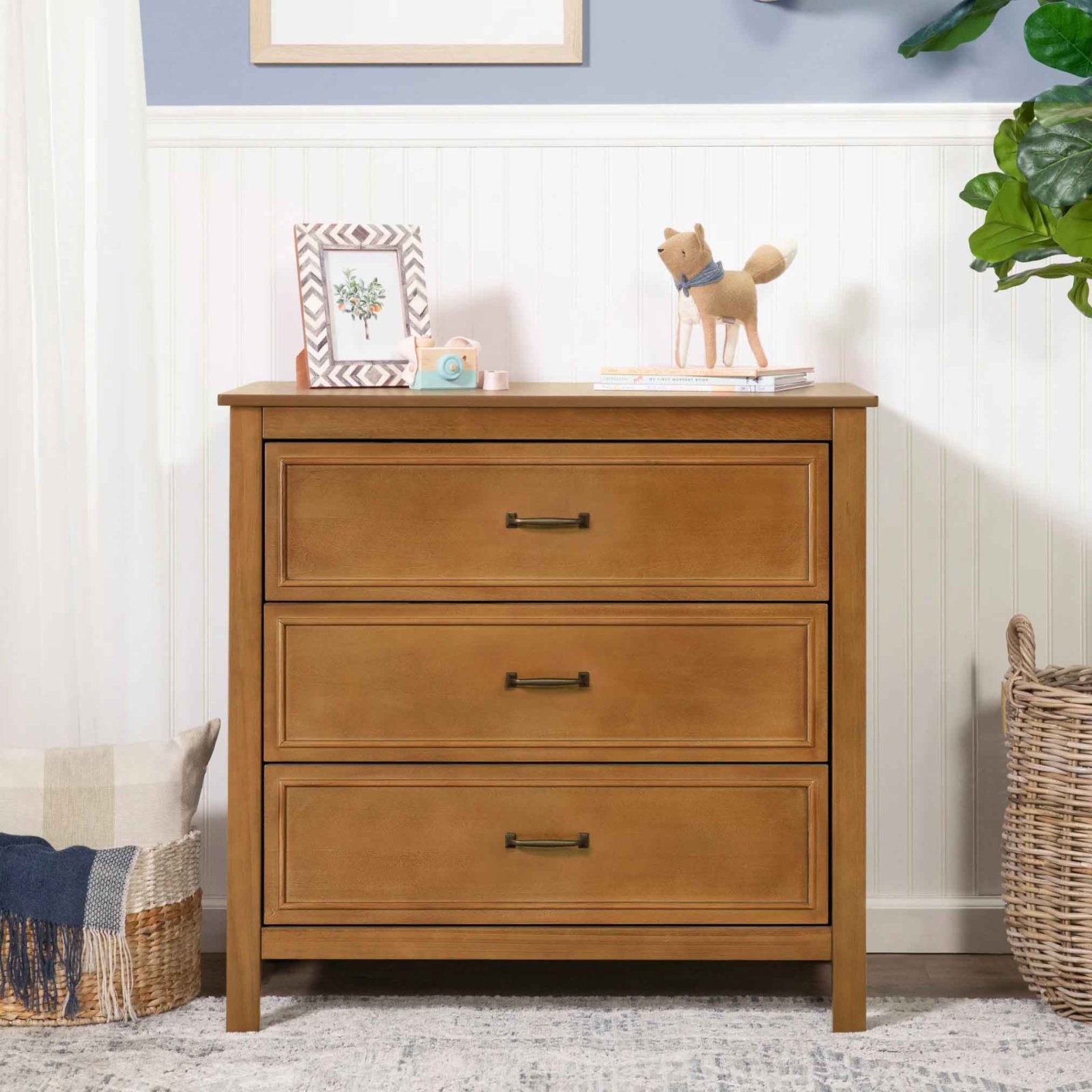 Charlie 3 Drawer Dresser - Chestnut