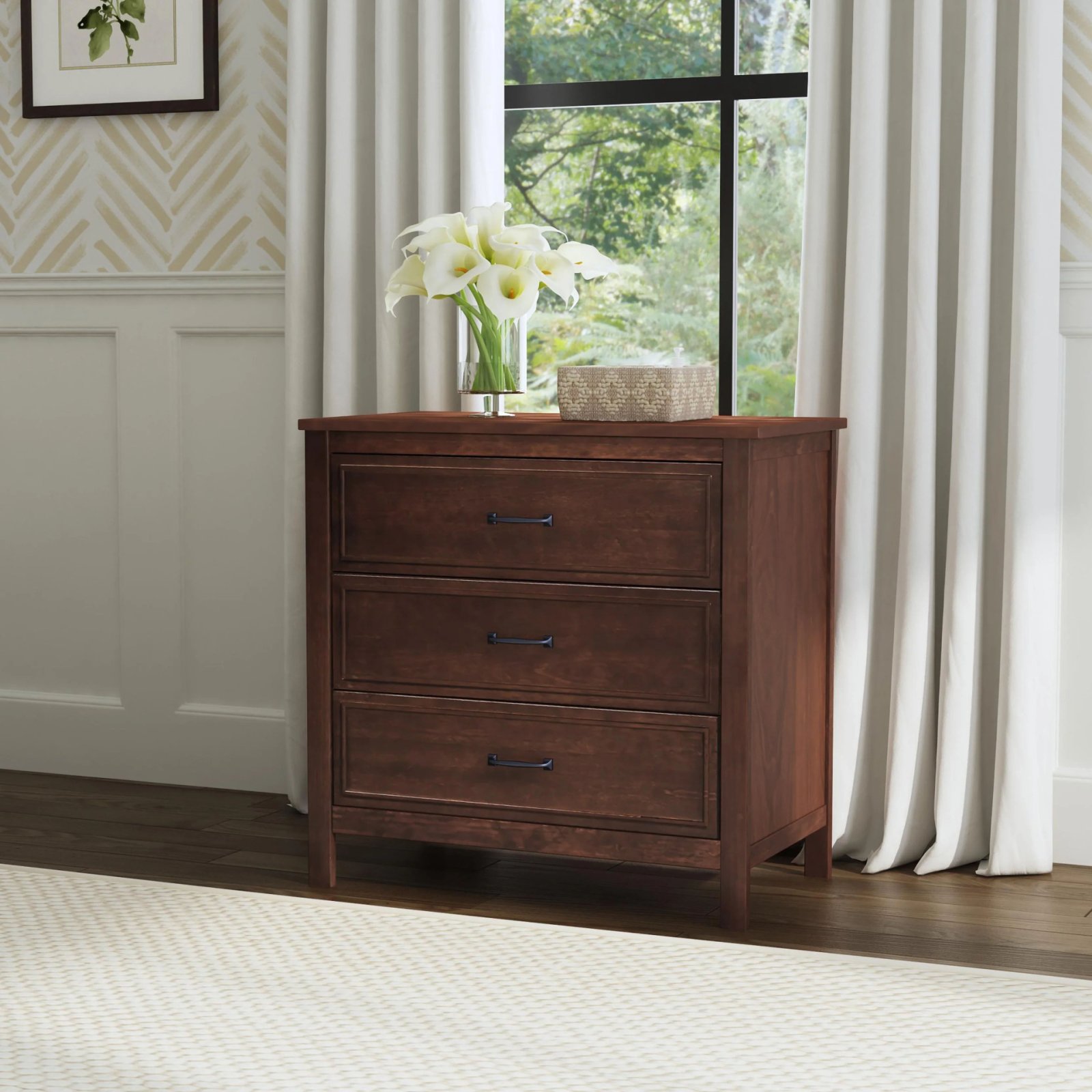 Charlie 3 Drawer Dresser - Espresso