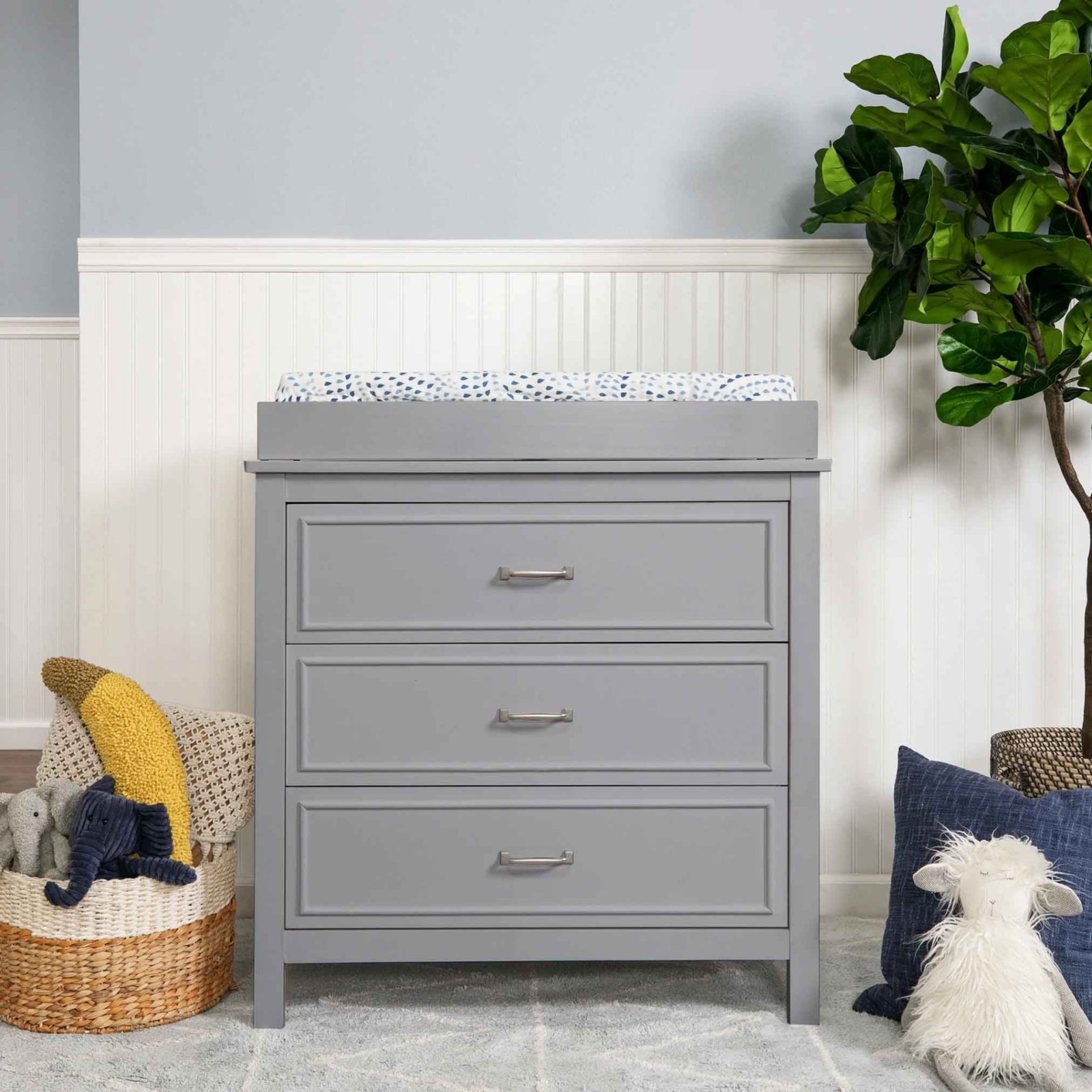 Charlie 3 Drawer Dresser - Grey