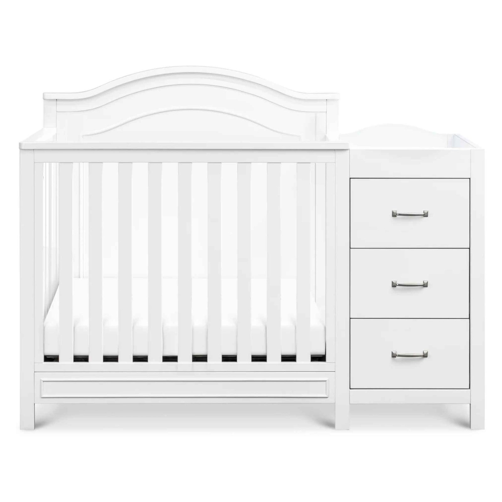 Charlie 4- In -1 Convertible Mini Crib N Changer White