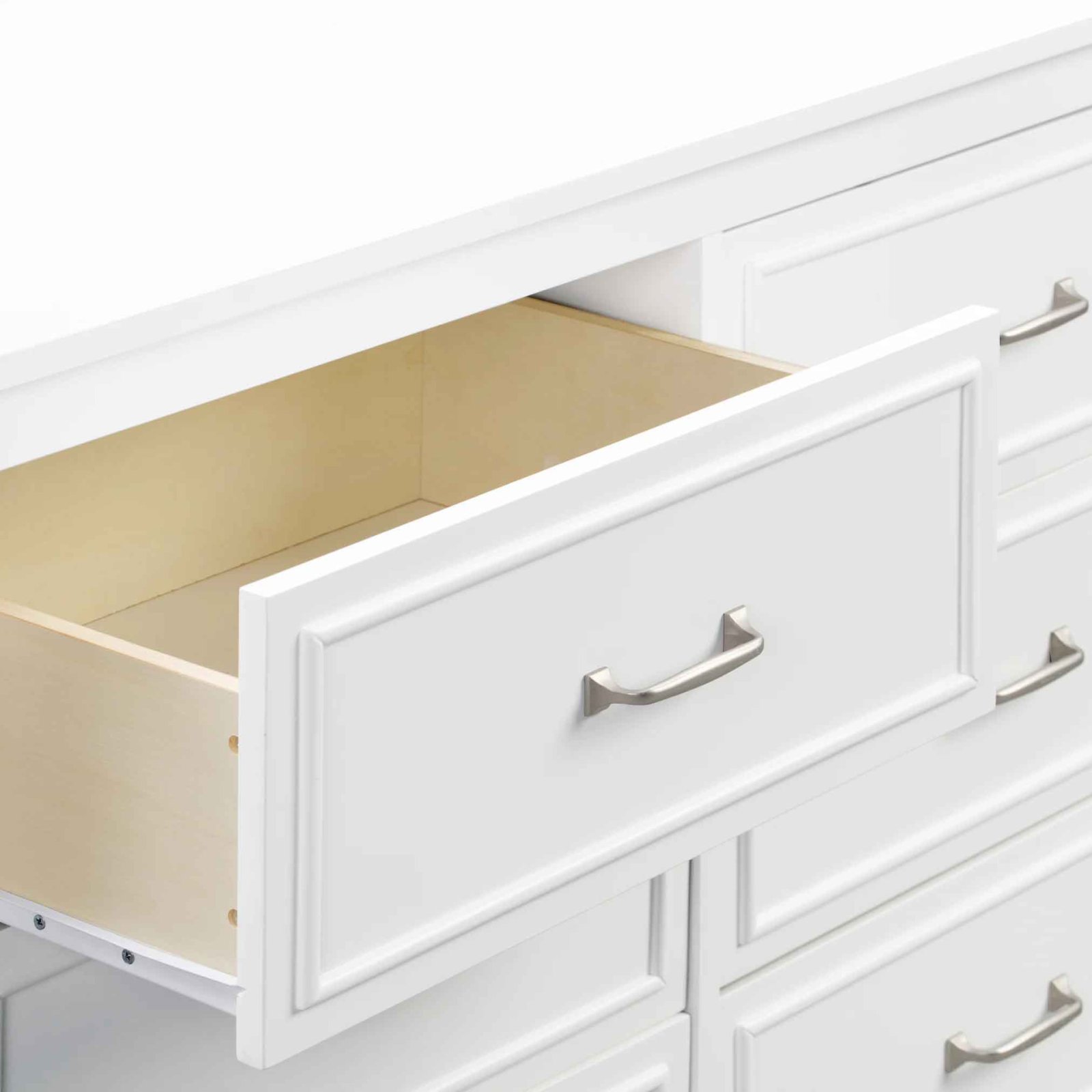 Charlie 6 Drawer Double Dresser - White