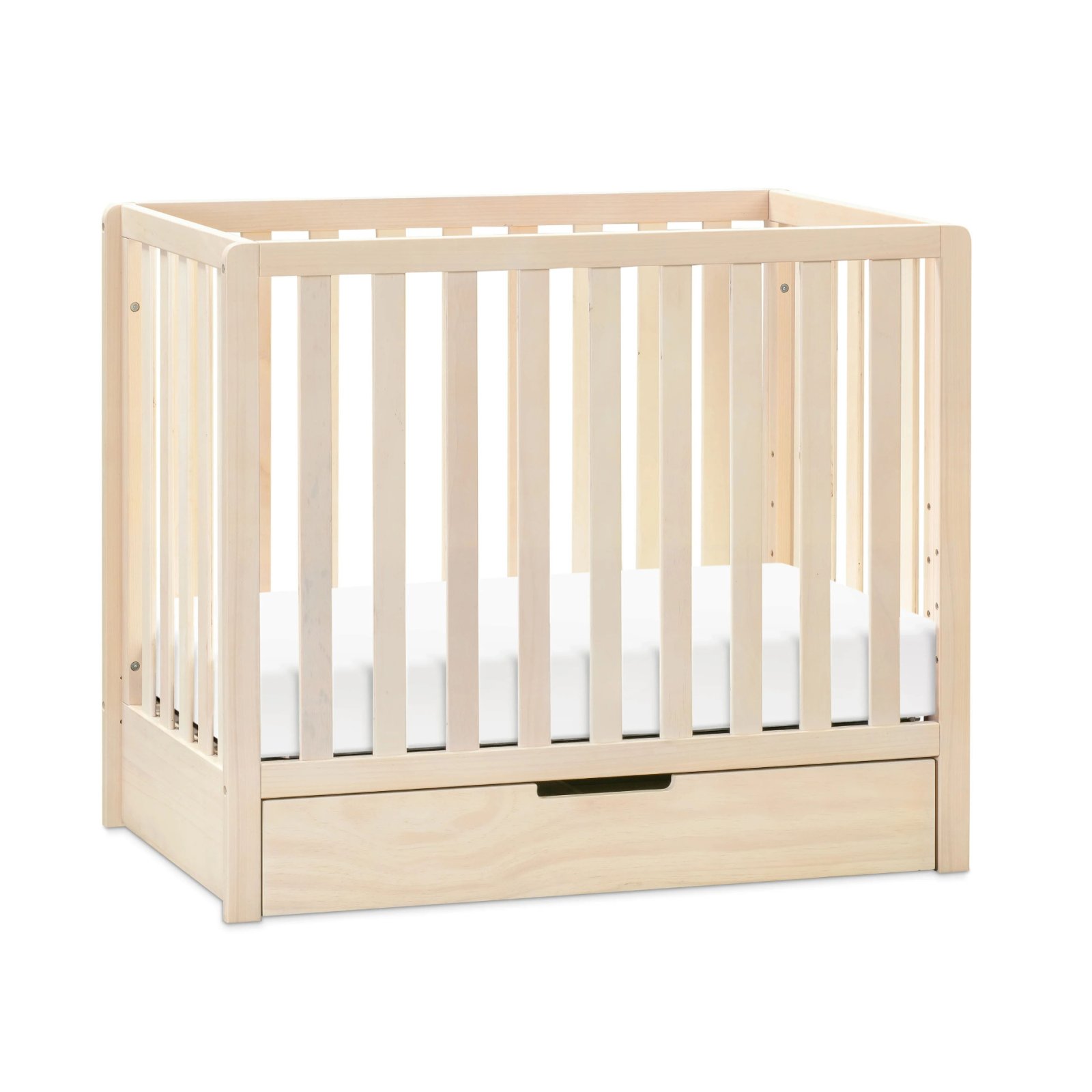 Colby 4 - In - 1 Convertible Mini Crib With Trundle Washed Natural