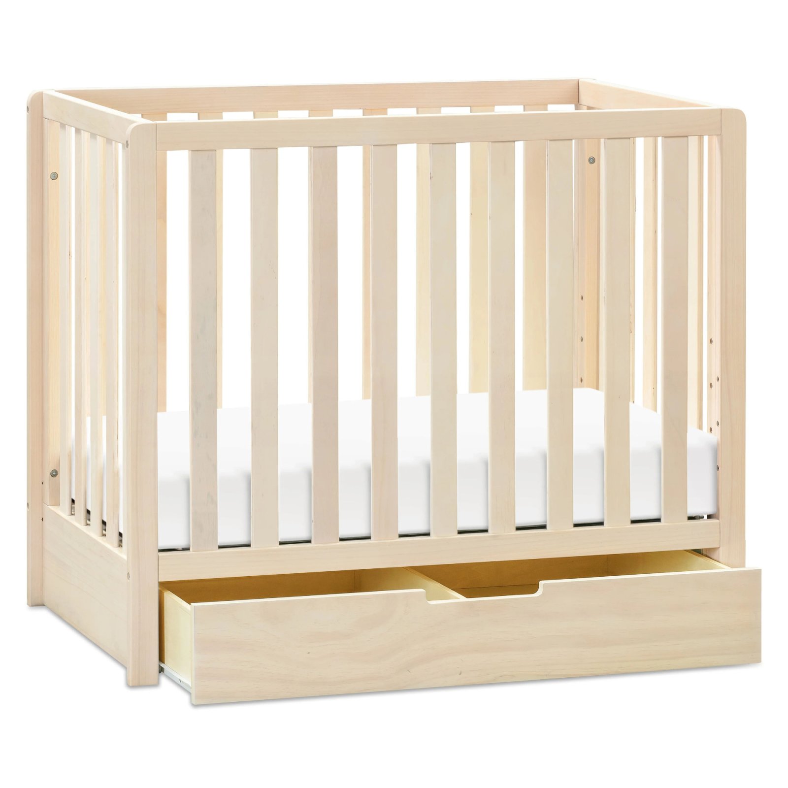 Colby 4 - In - 1 Convertible Mini Crib With Trundle Washed Natural