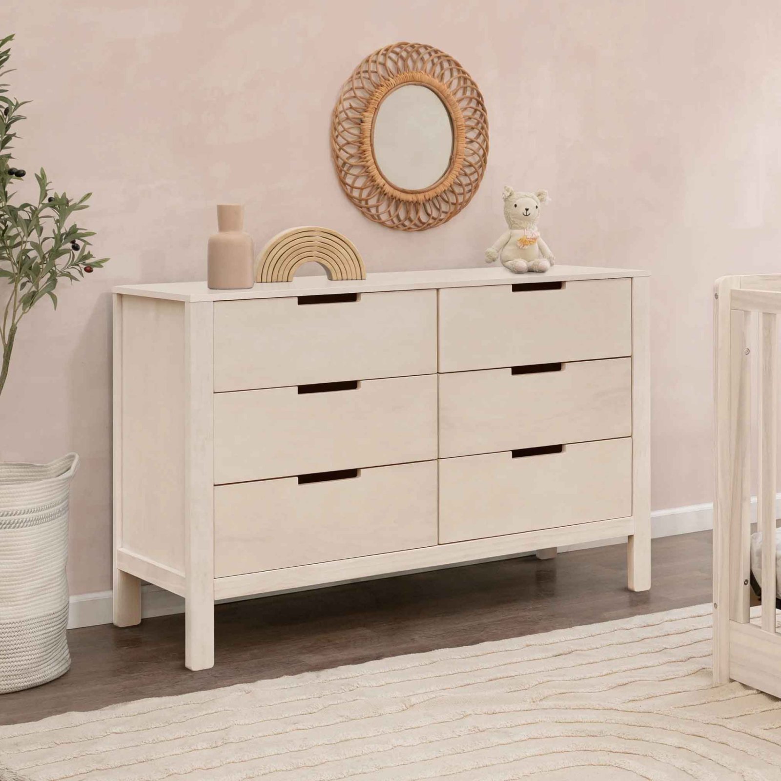 Colby 6 Draw Dresser - Washed Natural