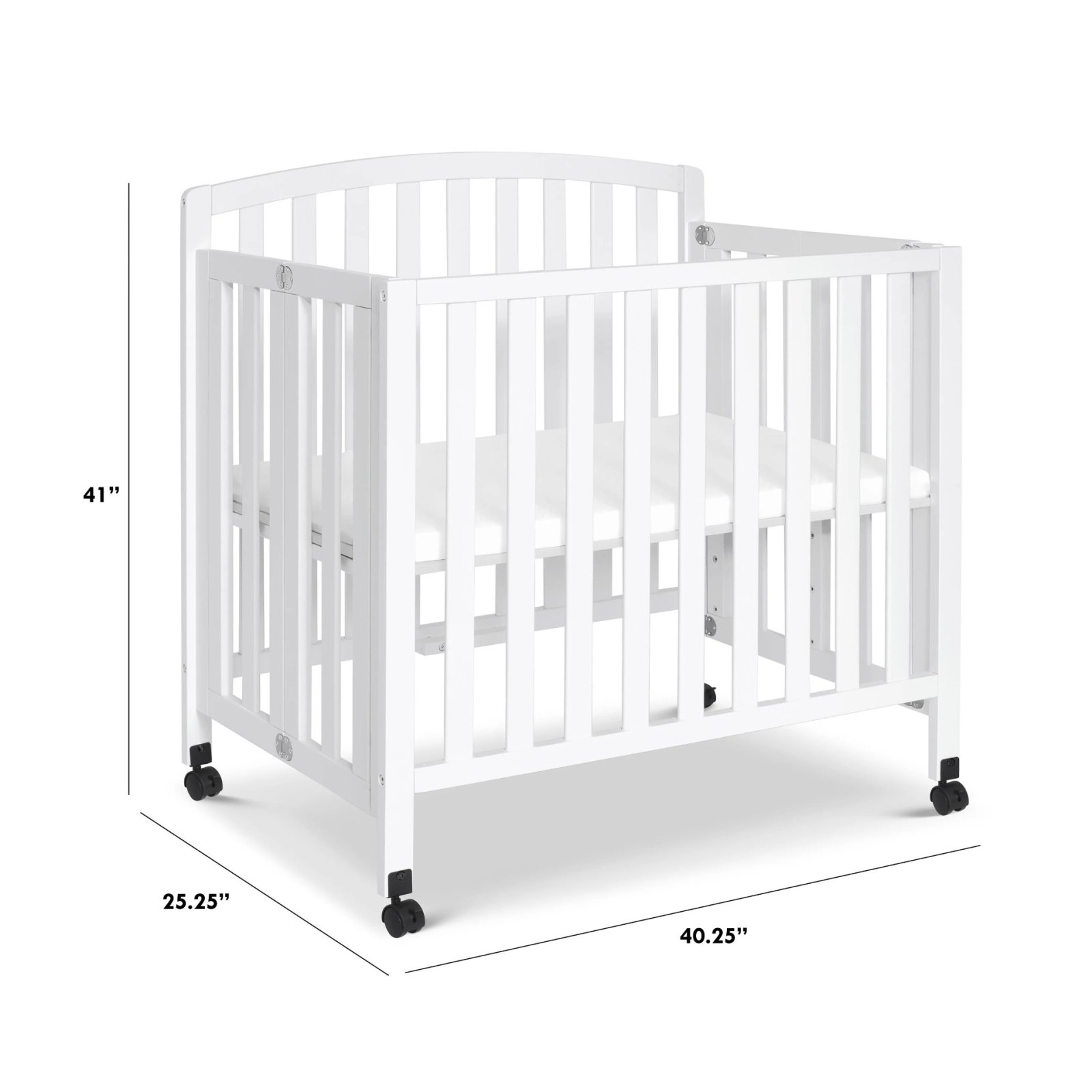 Dylan Portable Mini Crib 3 In 1 - White