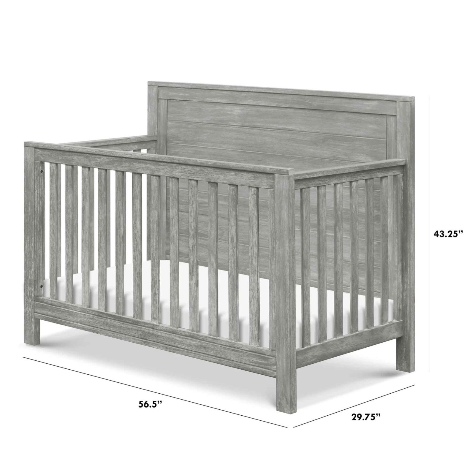 Fairway 4 In 1 Convertible Crib - Cottage Grey