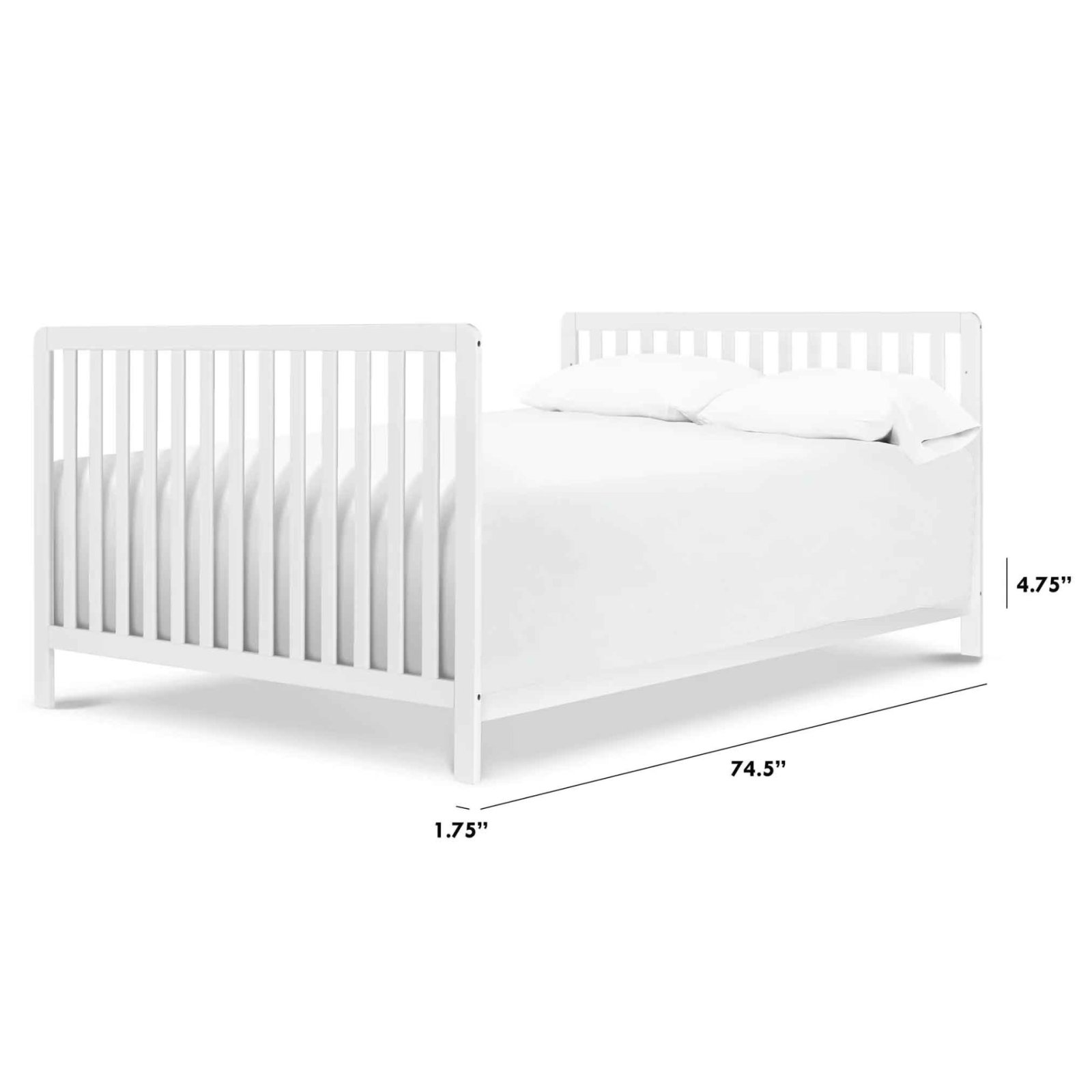 Full Size Bed Conversion Kit White