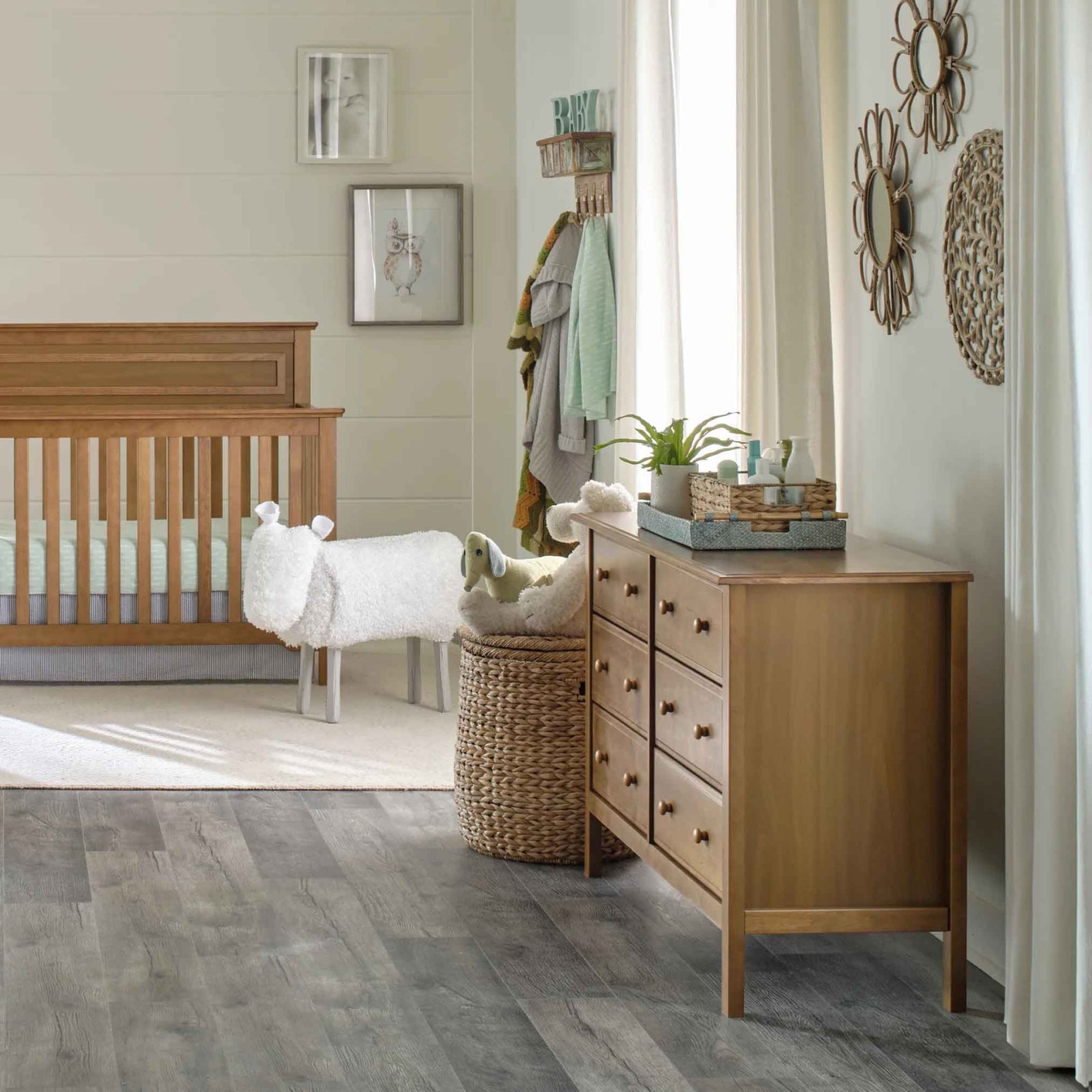 Jayden 6 Drawer Double Dresser Chestnut