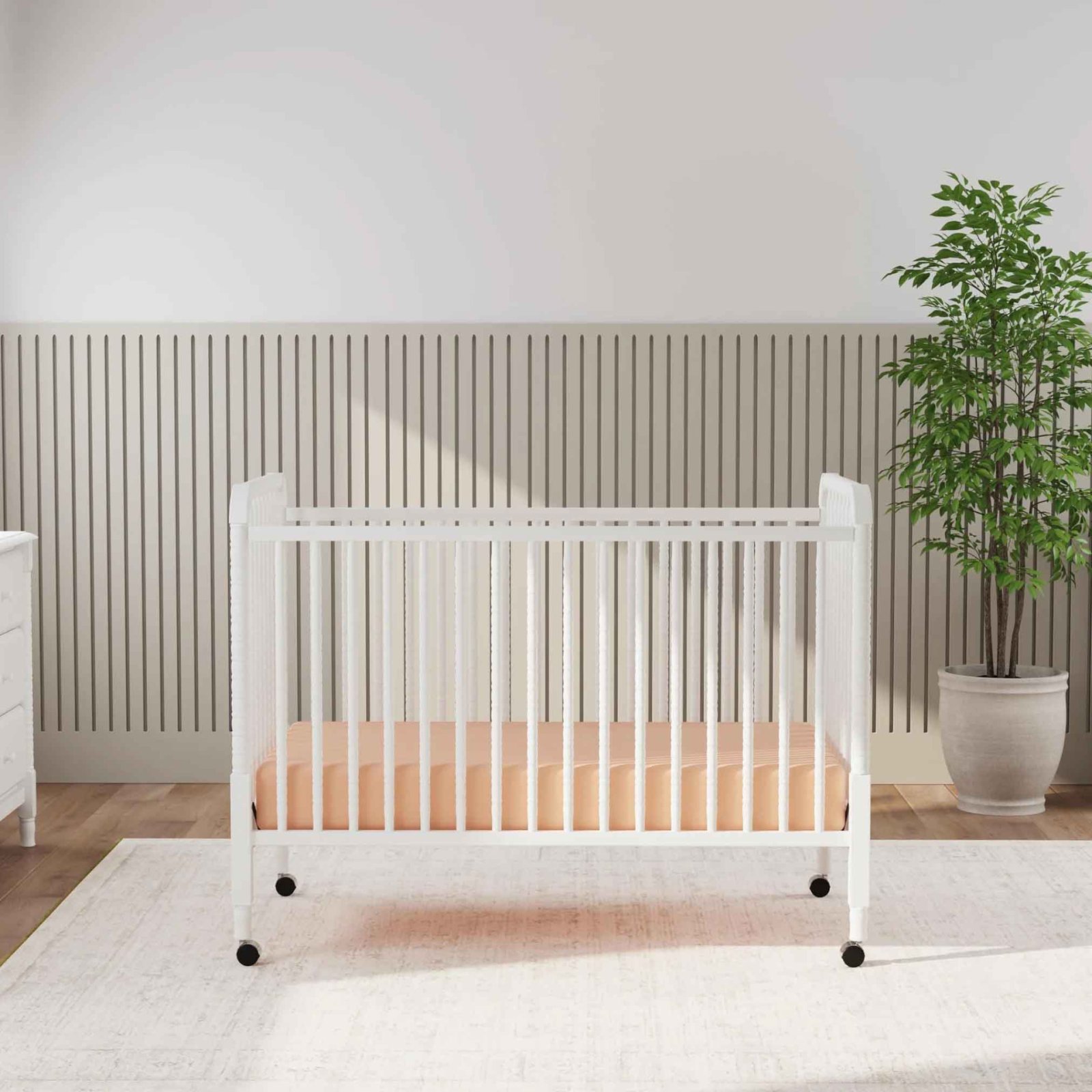 Jenny Lind 3 In 1 Convertible Crib - White