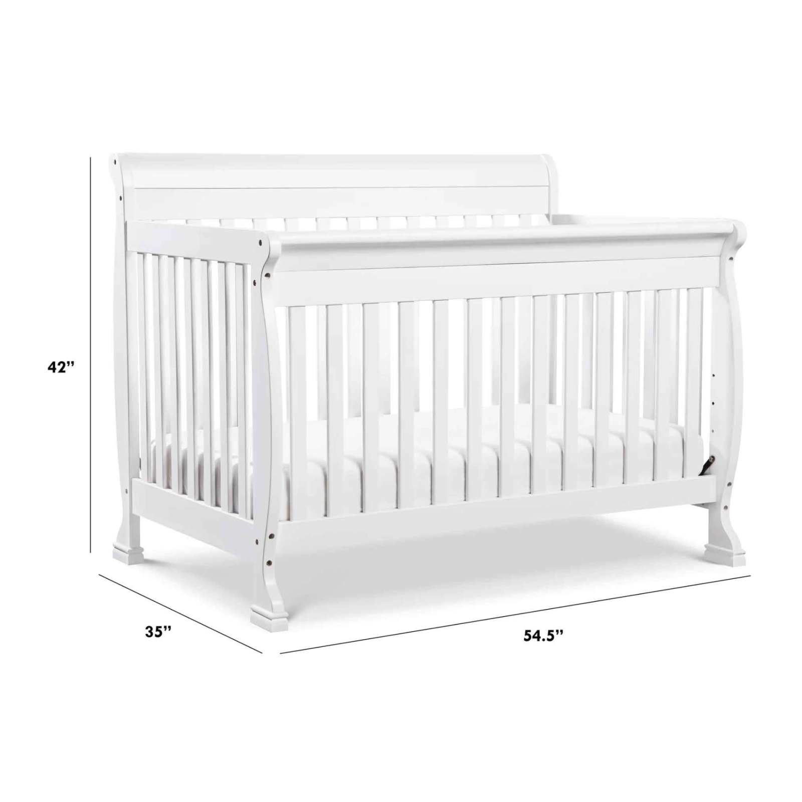 Kalani 4 In 1 Convertible Crib - White