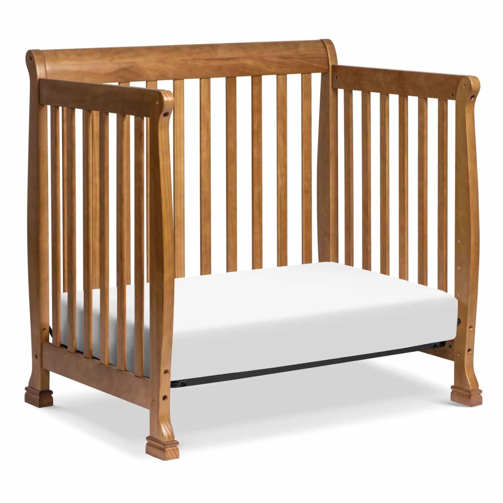 Kalani 4 In 1 Convertible Mini Crib - Chestnut