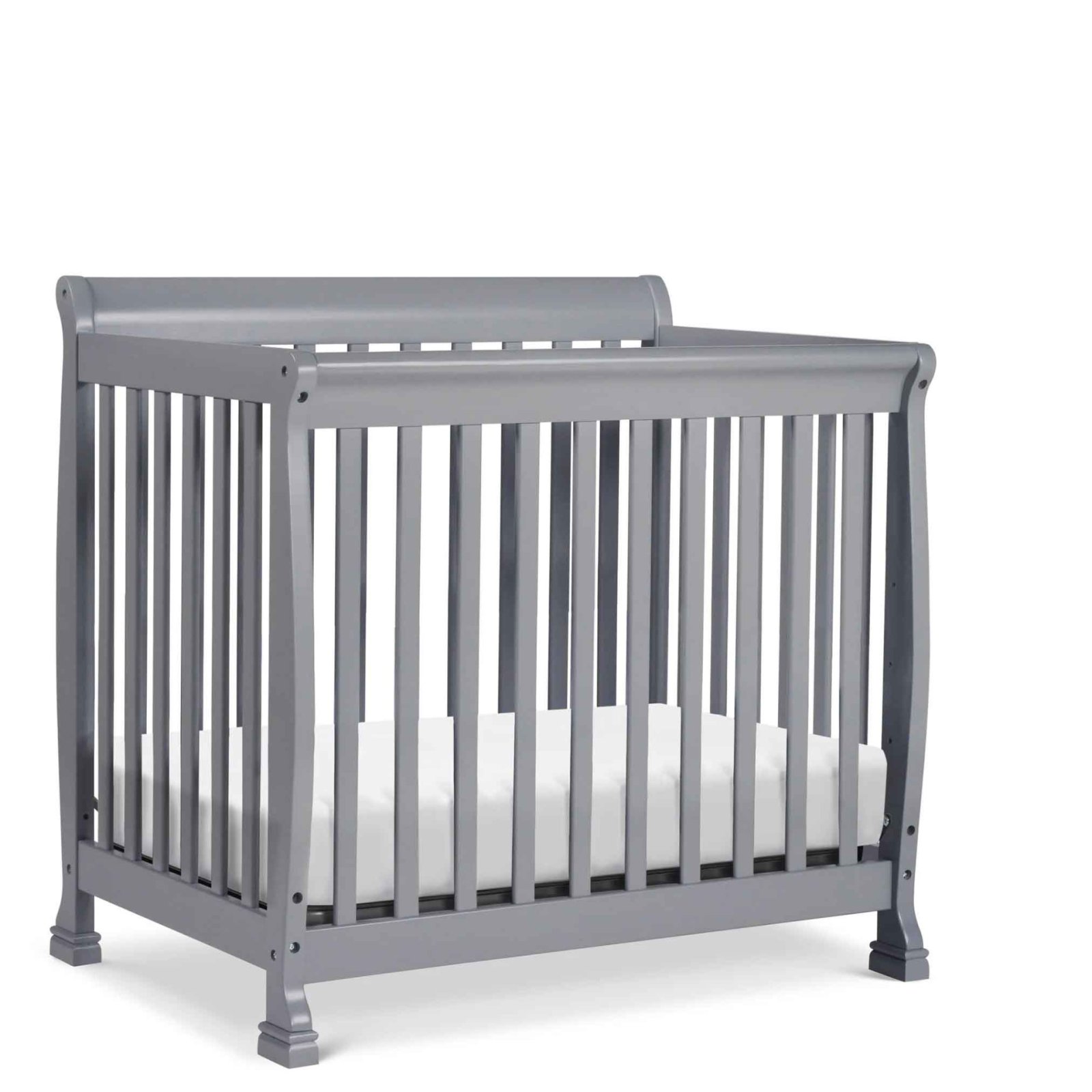 Kalani 4 In 1 Convertible Mini Crib - Grey