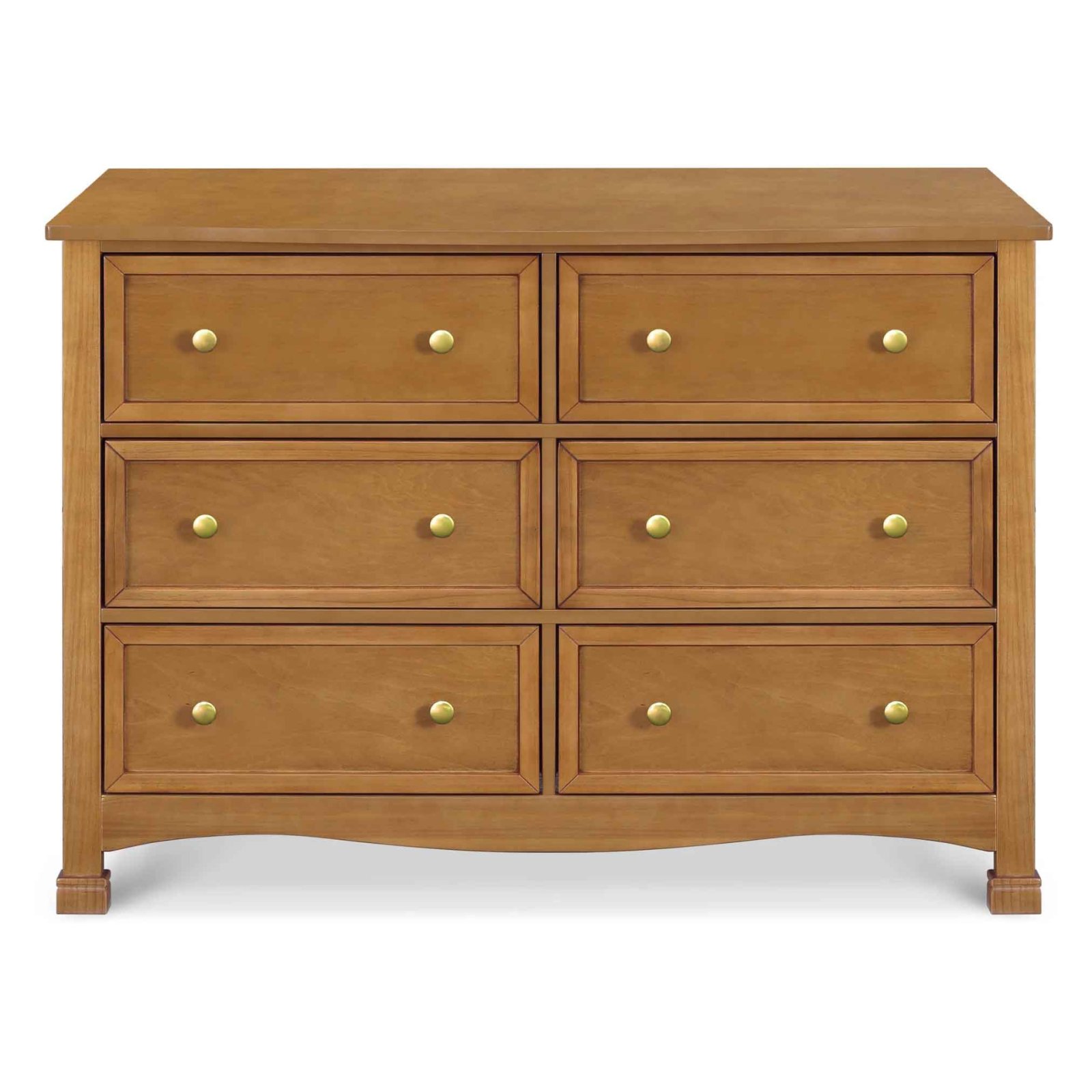 Kalani 6 Drawer Double Wide Dresser Chestnut