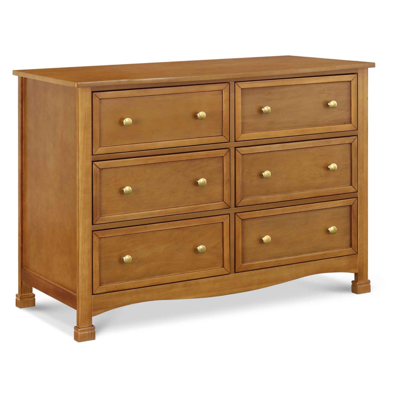Kalani 6 Drawer Double Wide Dresser Chestnut