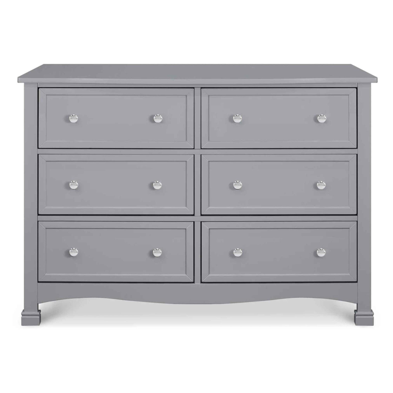 Kalani 6 Drawer Double Wide Dresser Grey