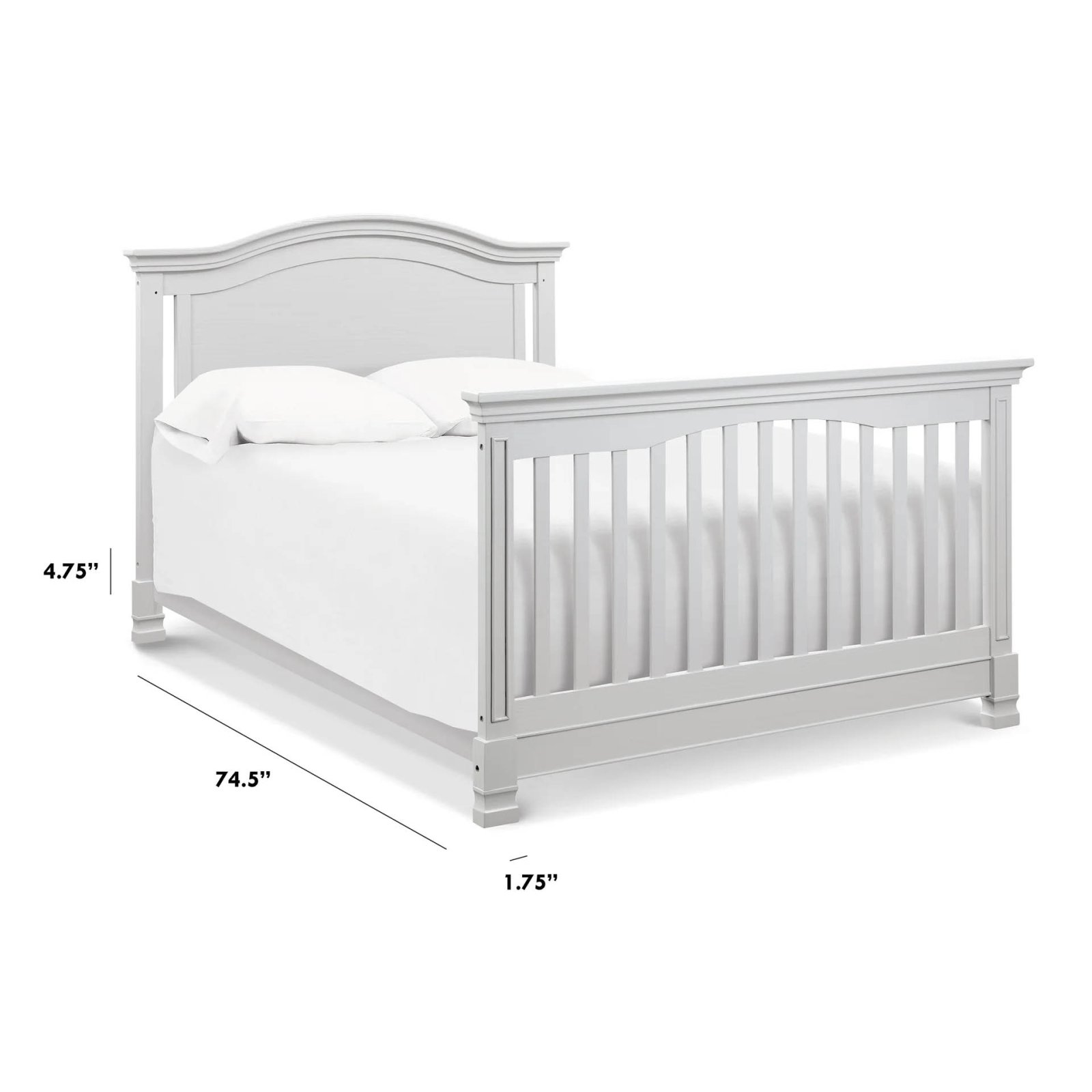 Twin/Full - Size Bed Conversion Kit - Cloud Grey