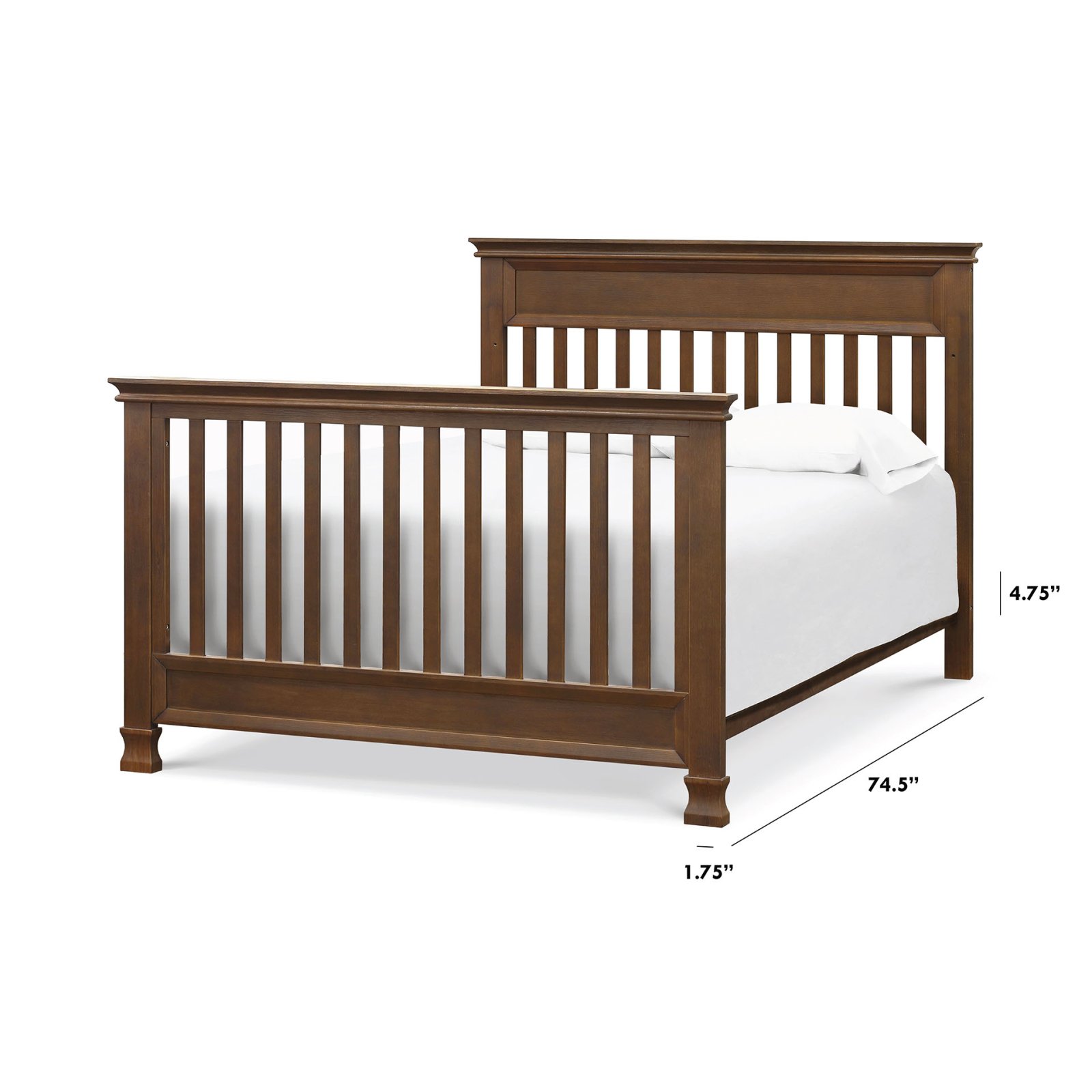 Twin/Full - Size Bed Conversion Kit - Mocha