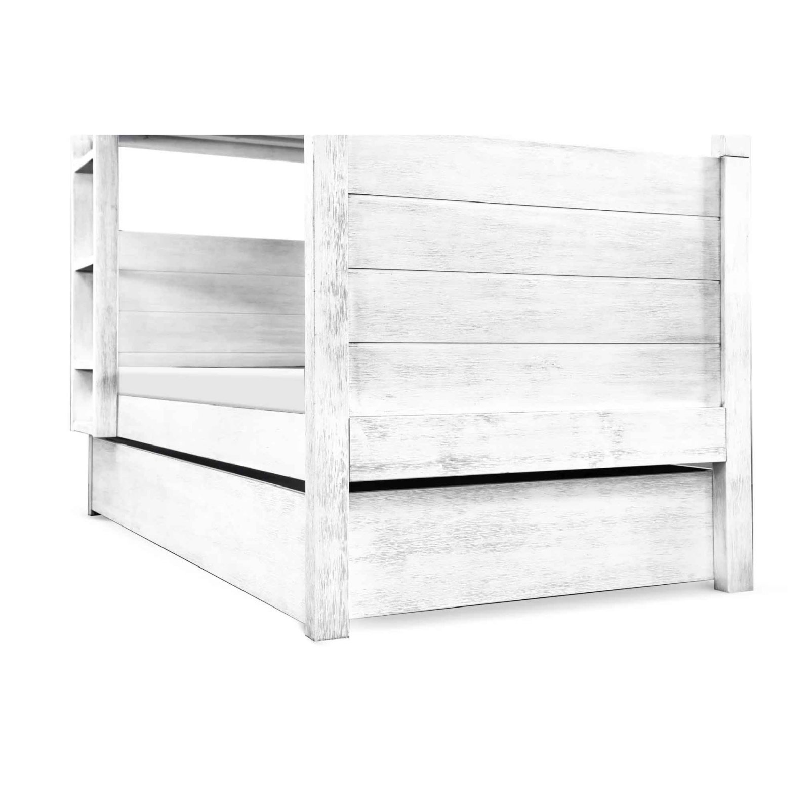 Universal Twin Storage Trundle Bed - Cottage White