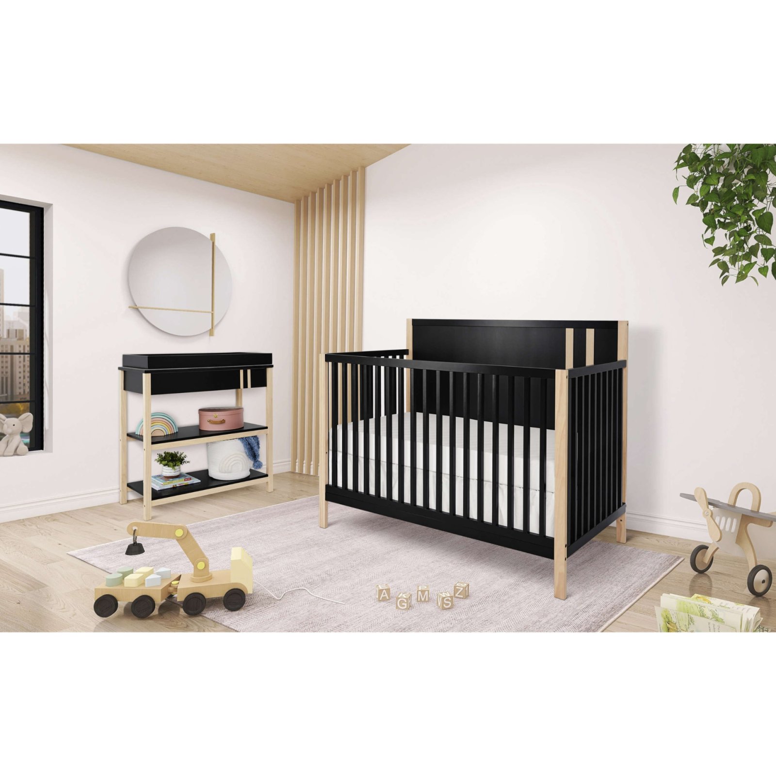 Soho Full Size Crib - Matte Black