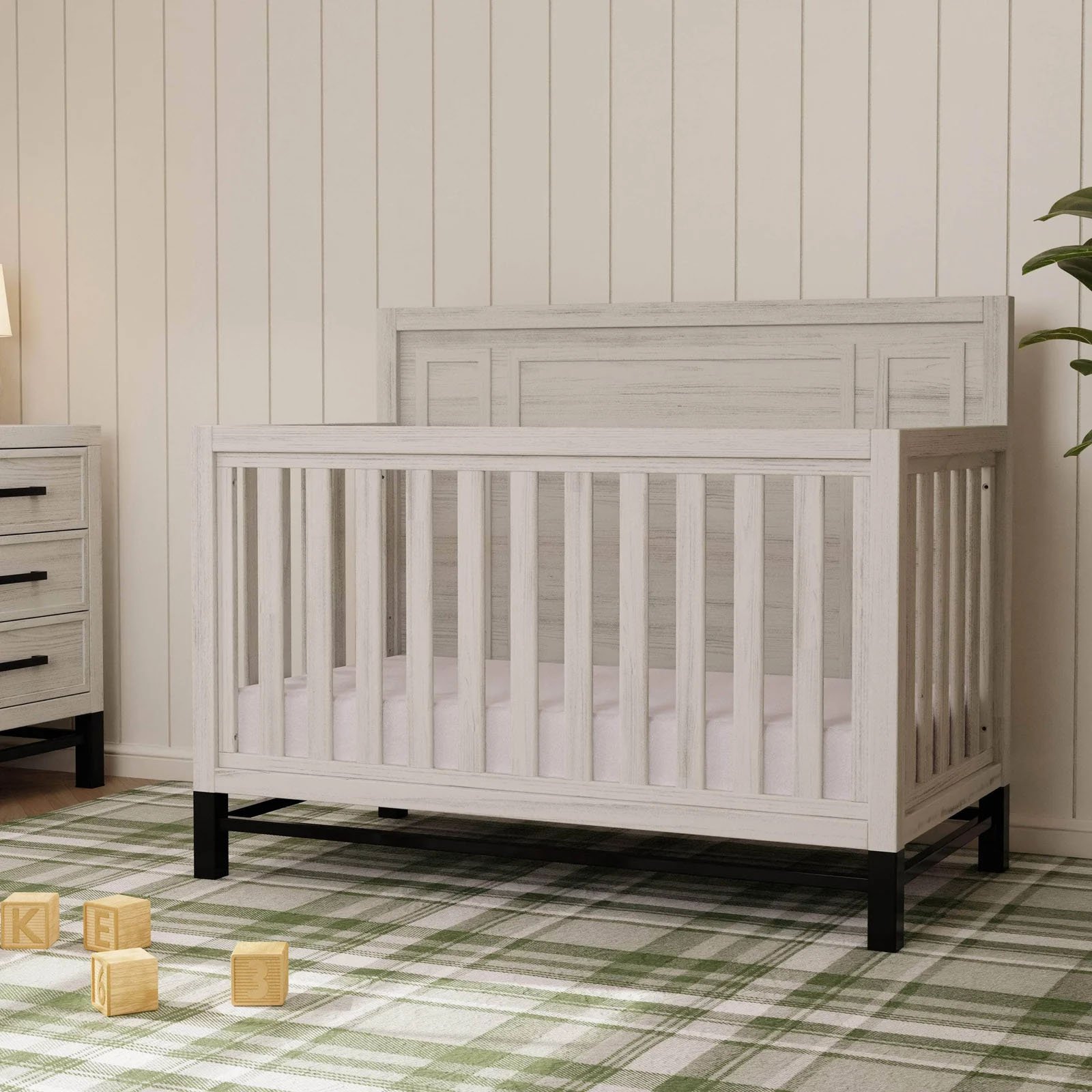 Newbern 4-in-1 Convertible Crib - White Dirftwood