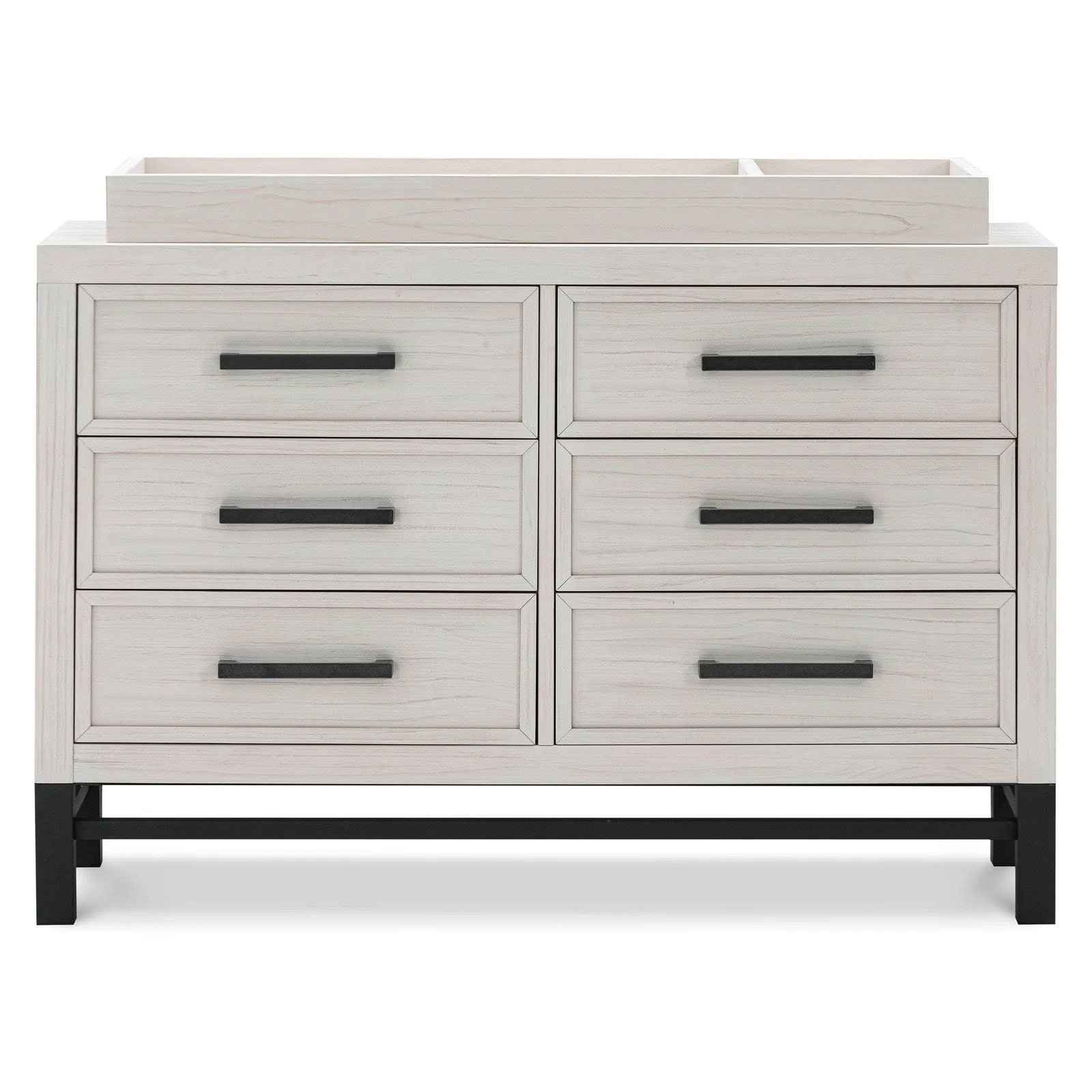 Newbern 6 Drawer Assembled Dresser - White Dirftwood