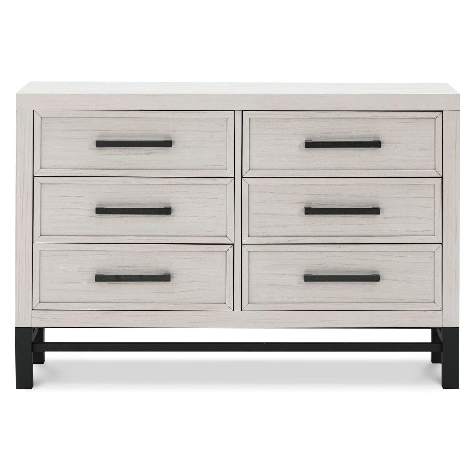Newbern 6 Drawer Assembled Dresser - White Dirftwood