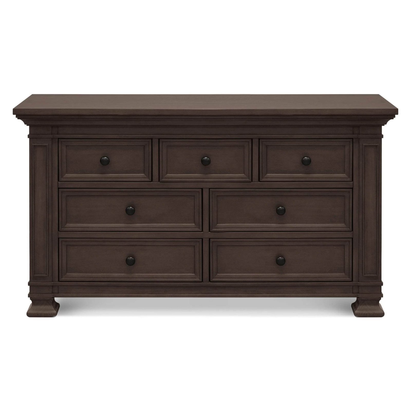 Classic 7 Drawer Double Dresser - Truffle