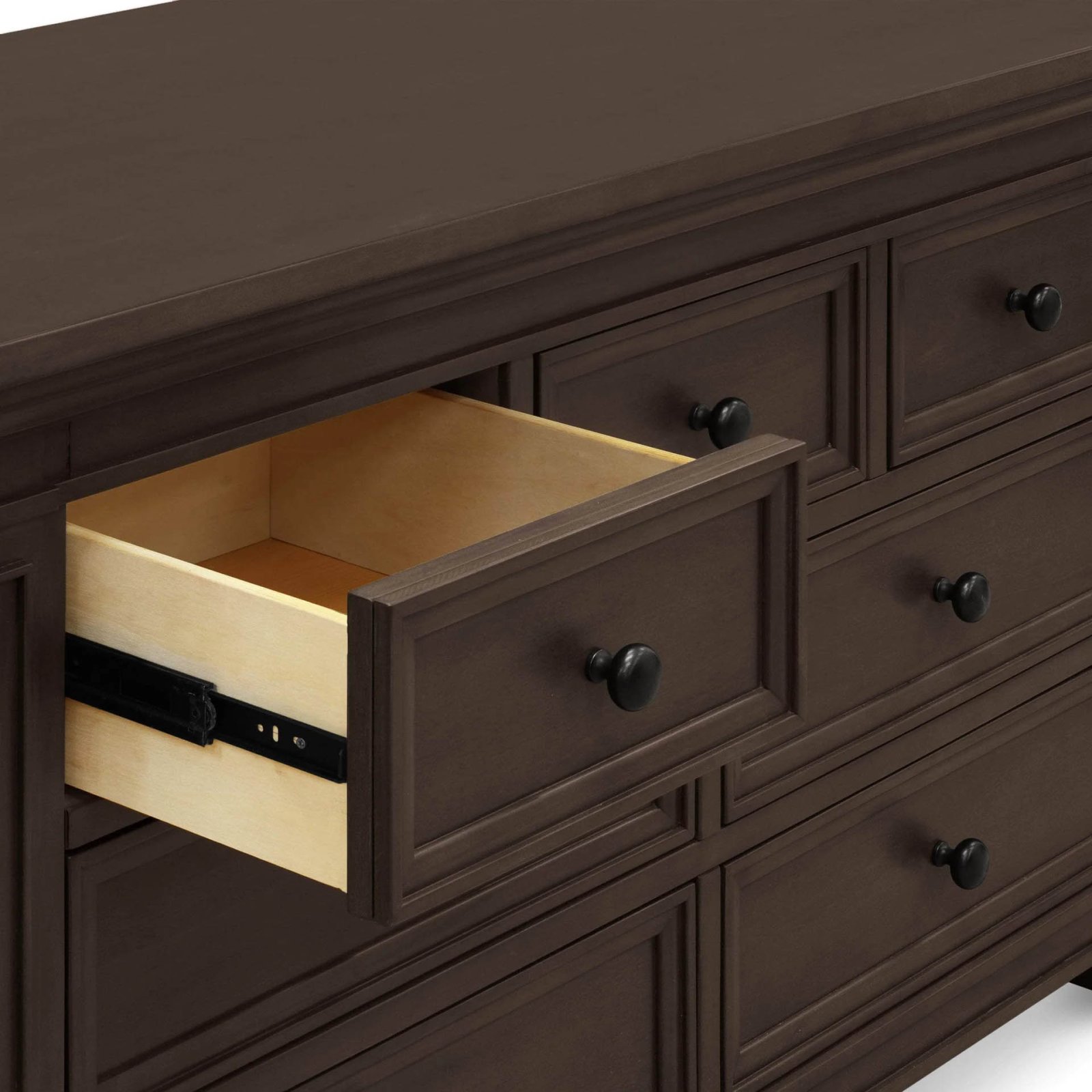 Classic 7 Drawer Double Dresser - Truffle