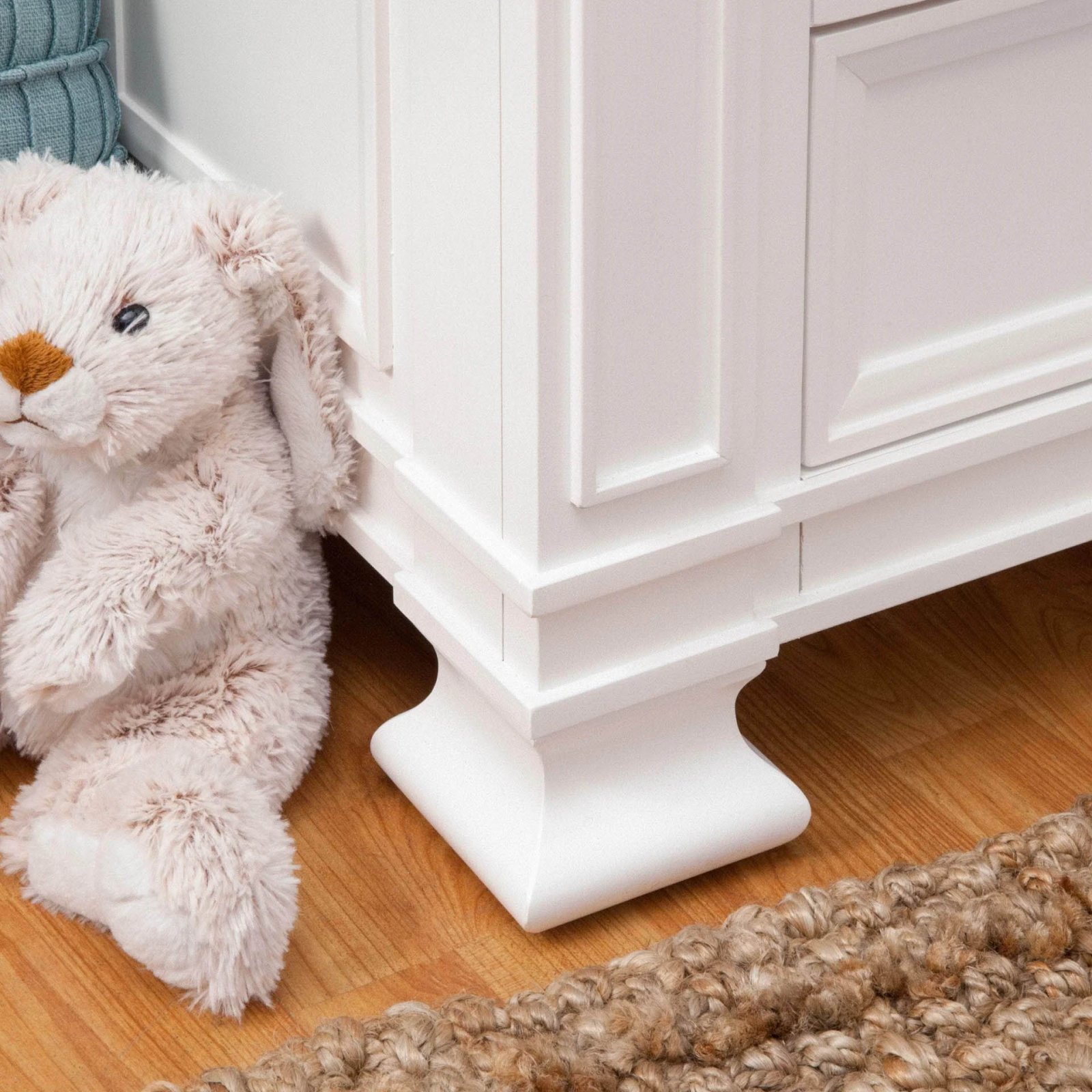 Classic 7 Drawer Double Dresser - Warm White