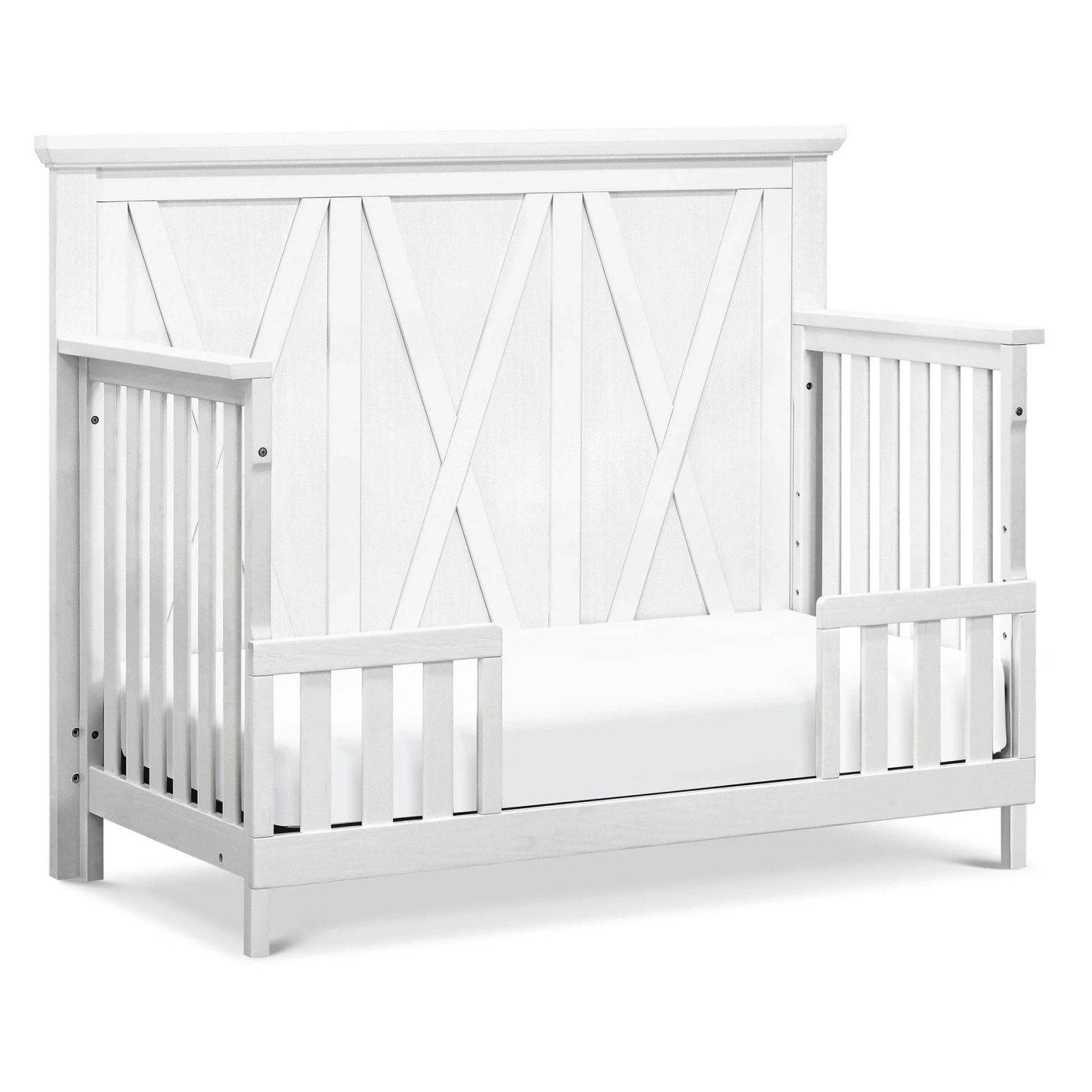 Emory Farmhouse 4 In 1 Convertible Crib - Linen White