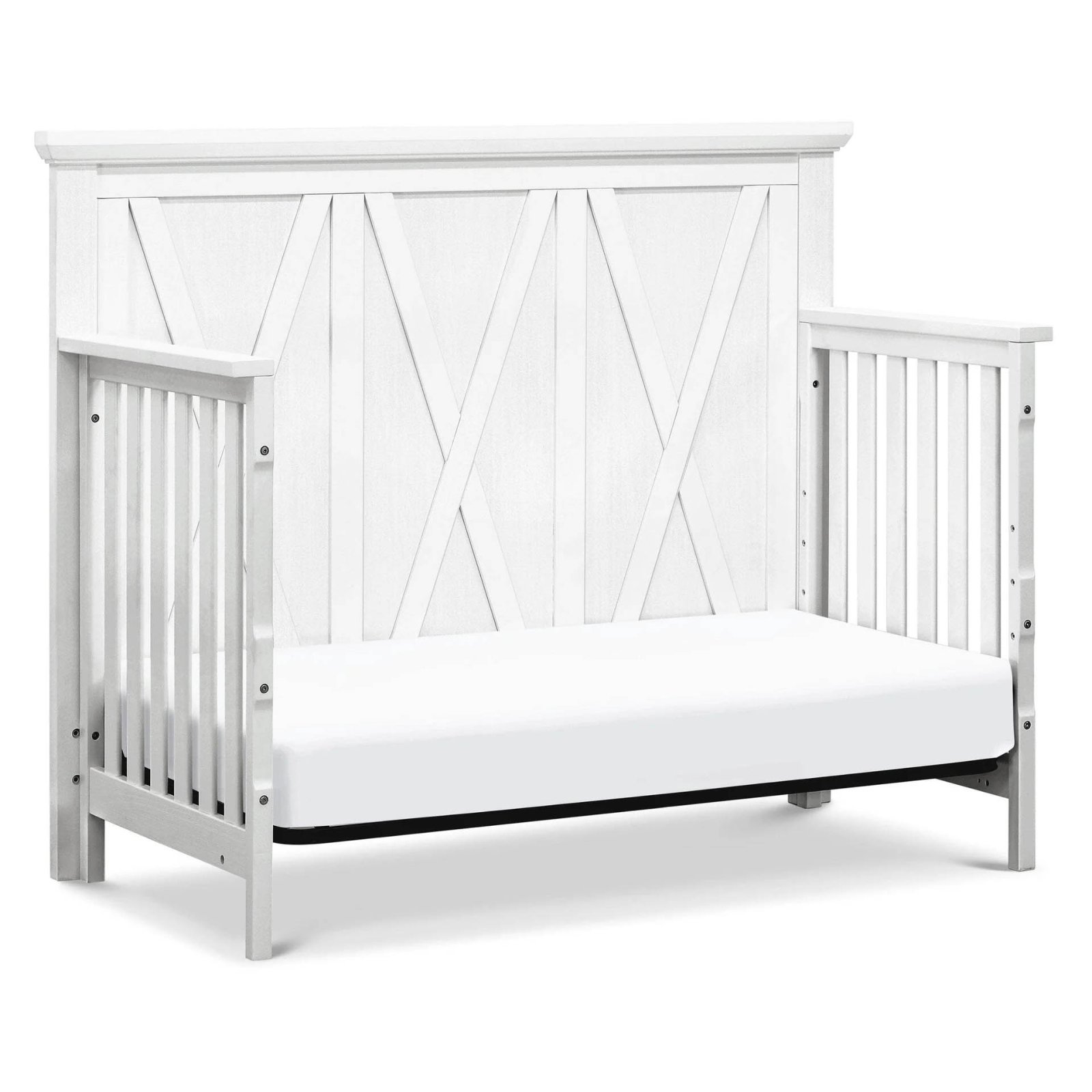 Emory Farmhouse 4 In 1 Convertible Crib - Linen White