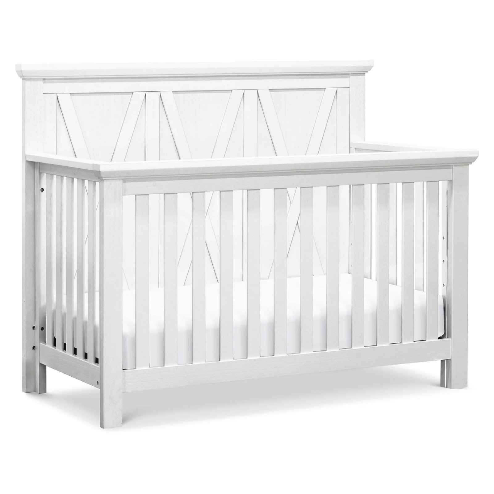 Emory Farmhouse 4 In 1 Convertible Crib - Linen White
