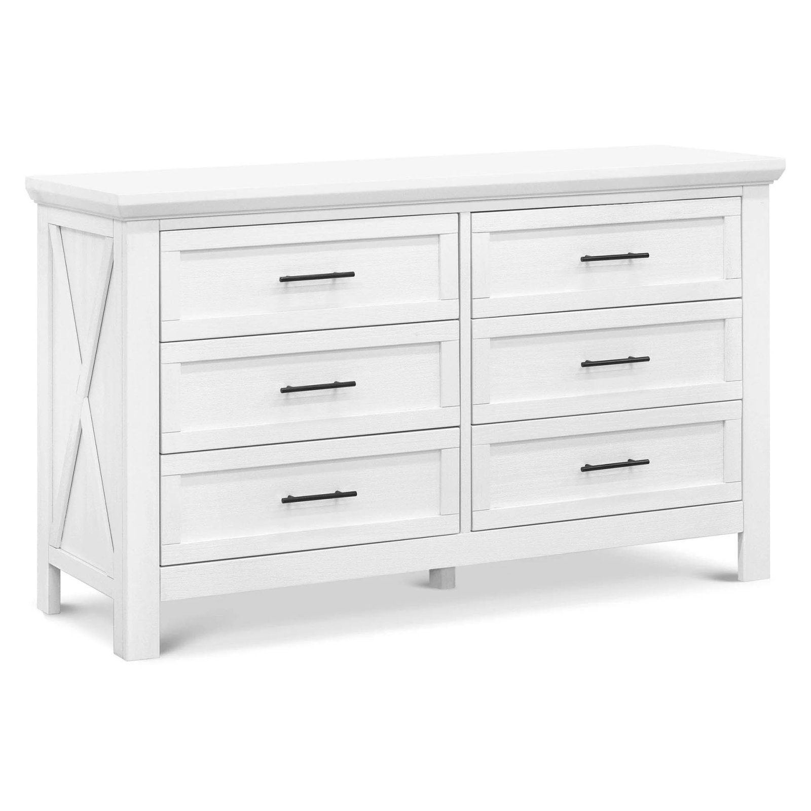 Emory Farmhouse Double Dresser - Linen White