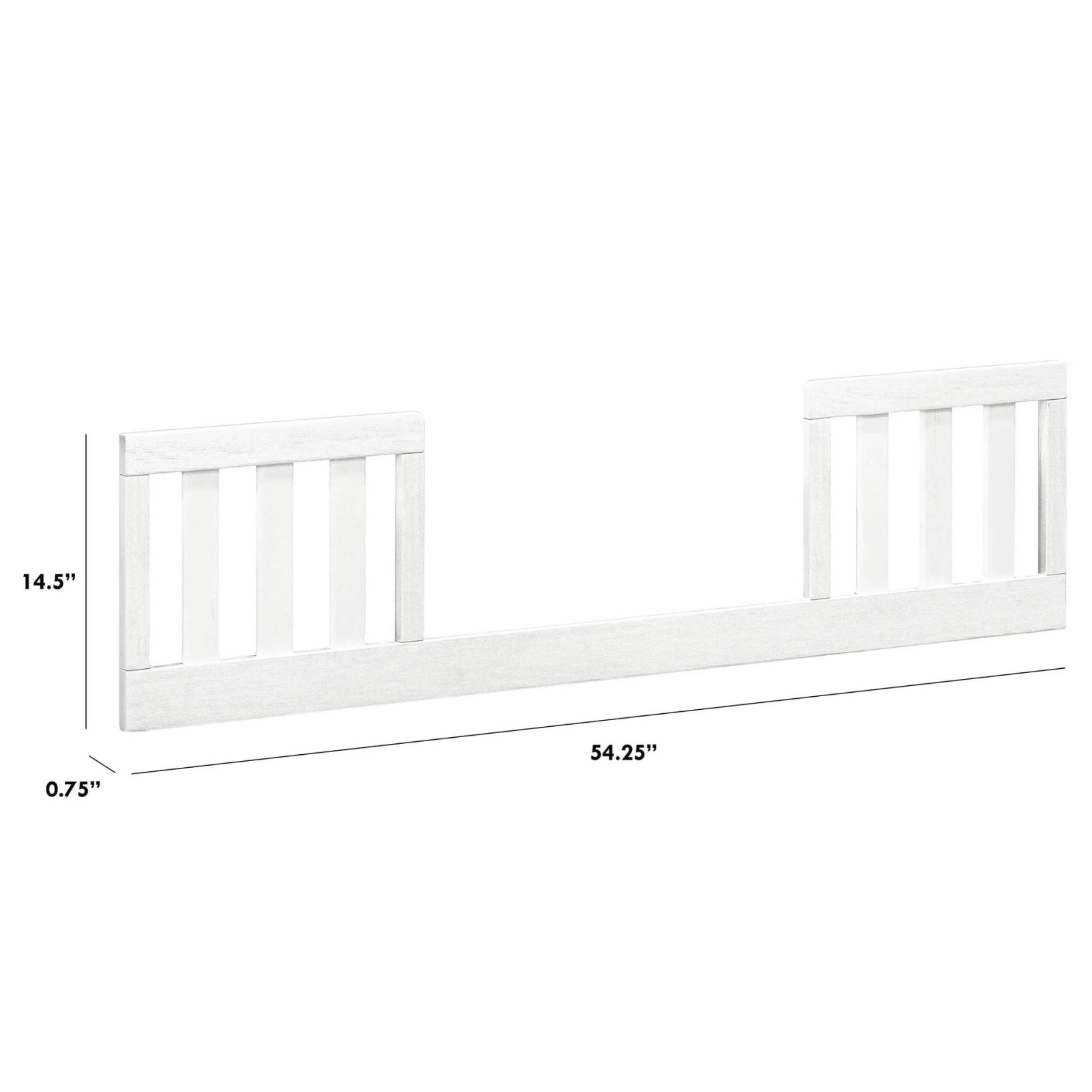 Emory Farmhouse Toddler Rail - Linen White