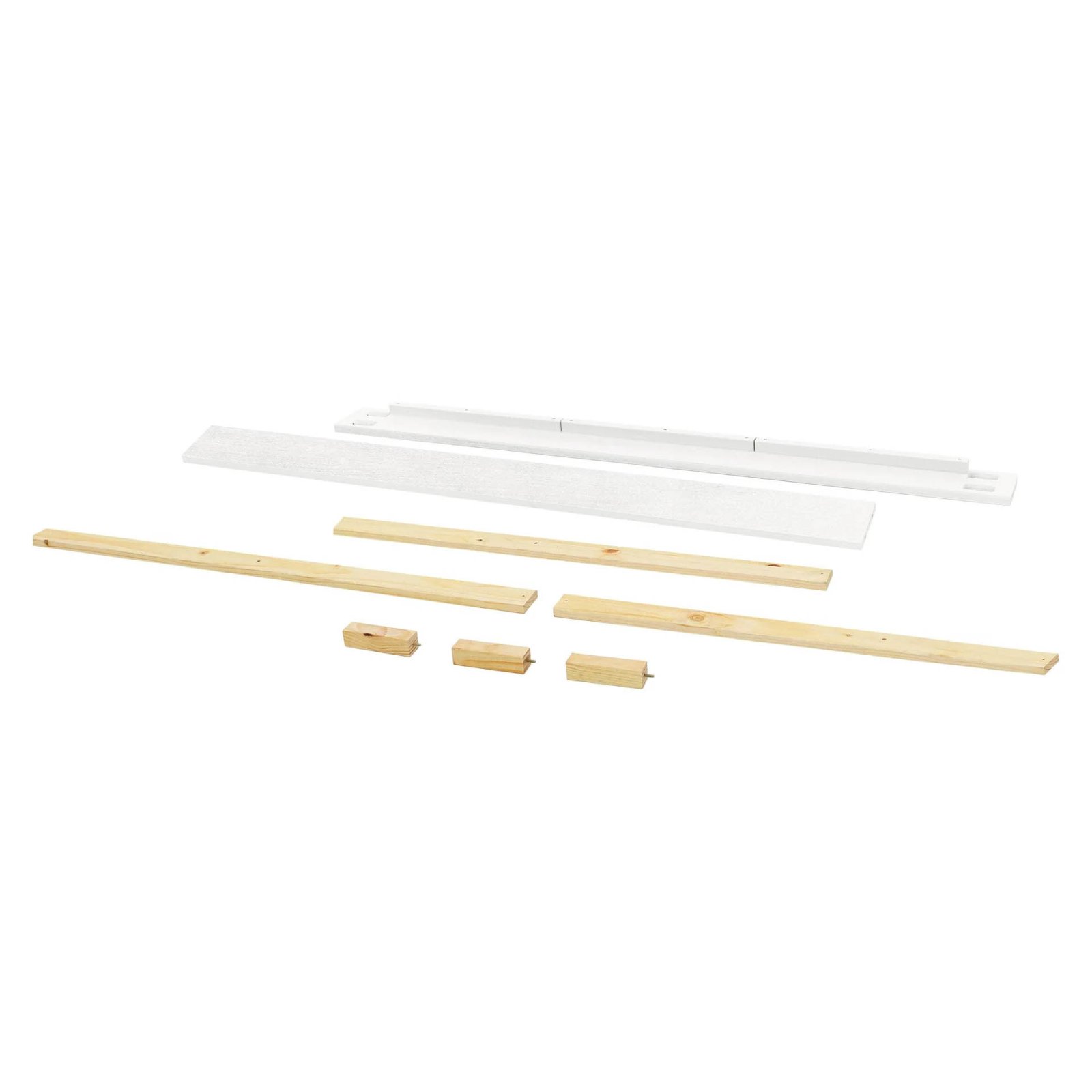 Full Size Conversion Rail - Linen White