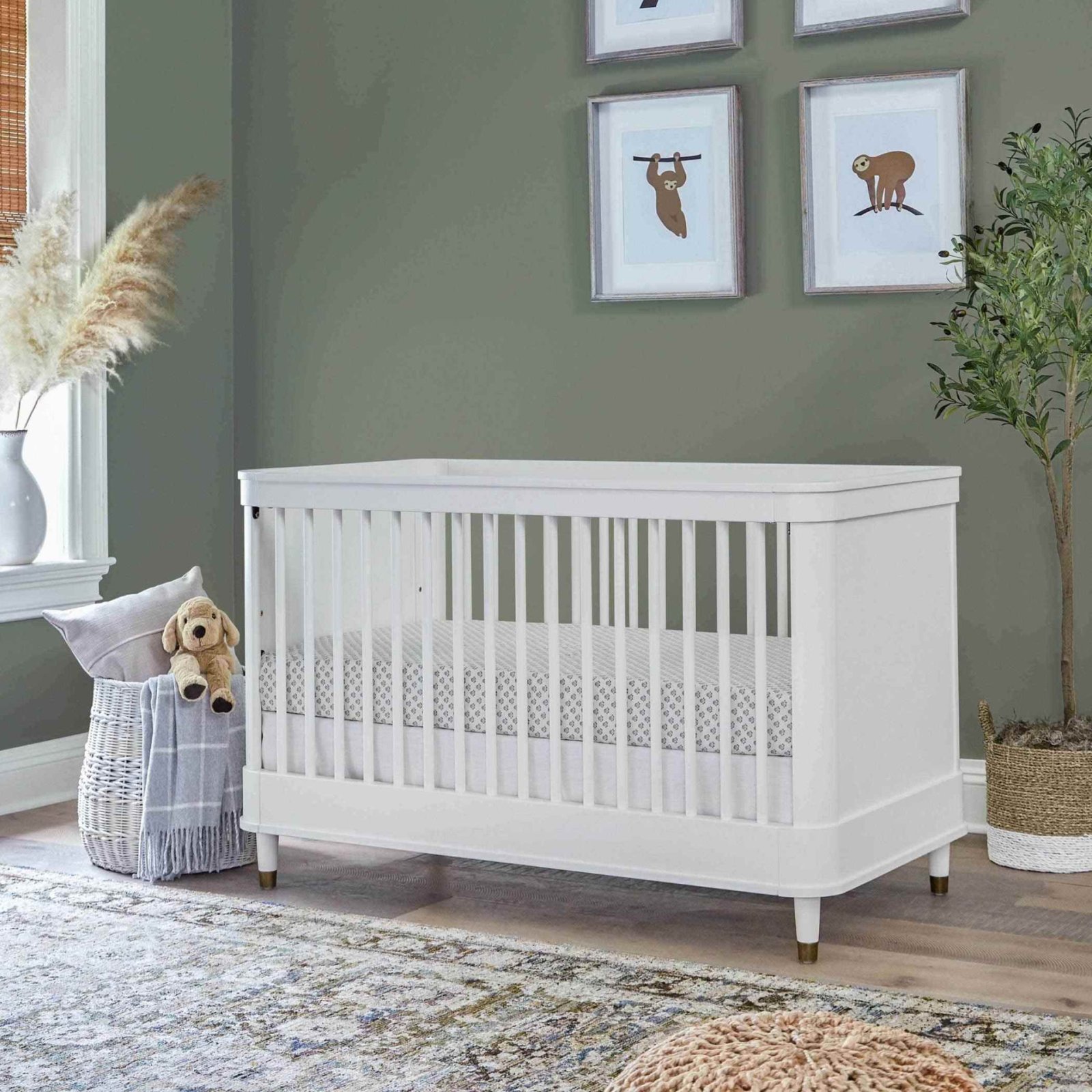 Tanner 3 In 1 Convertible Crib - Warm White