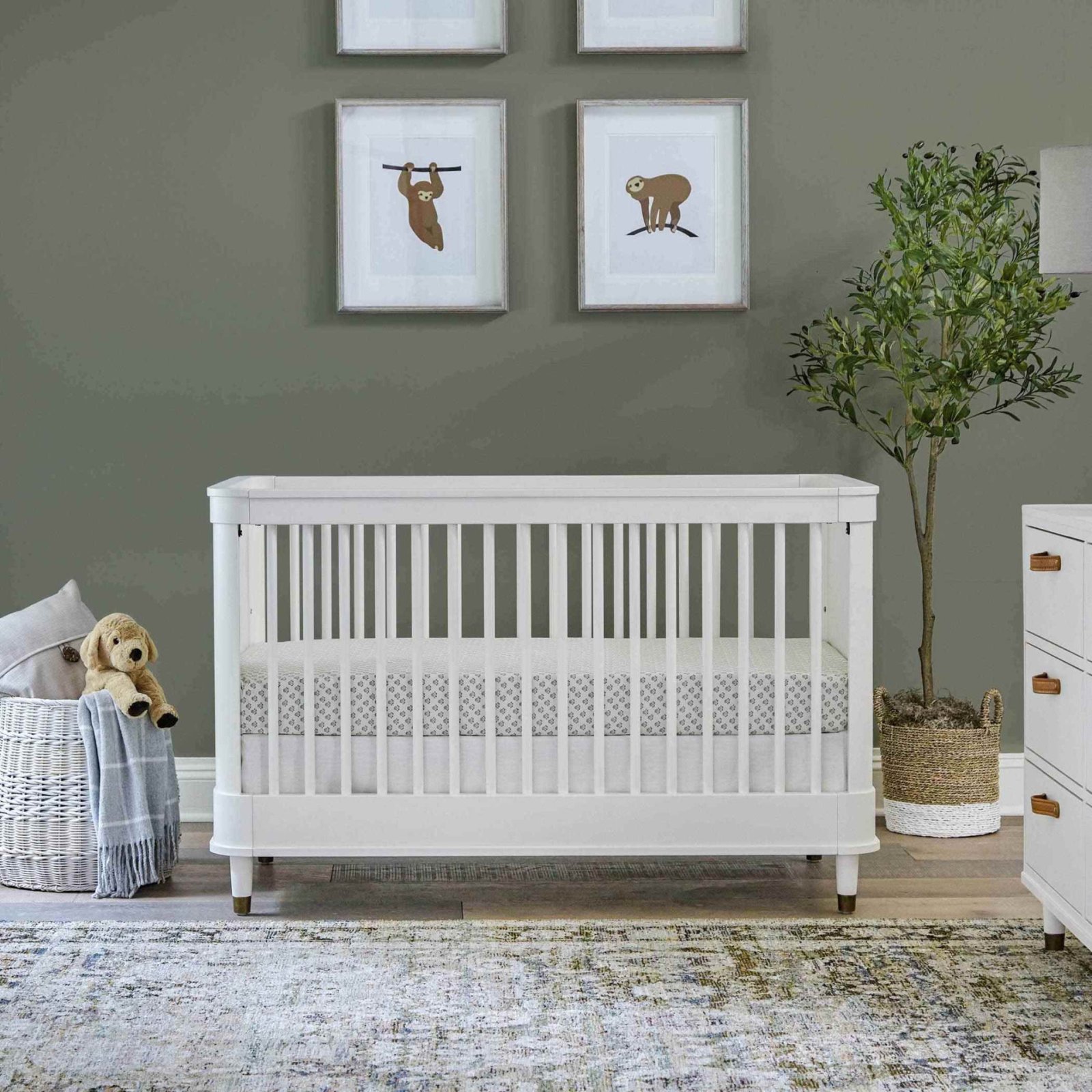 Tanner 3 In 1 Convertible Crib - Warm White