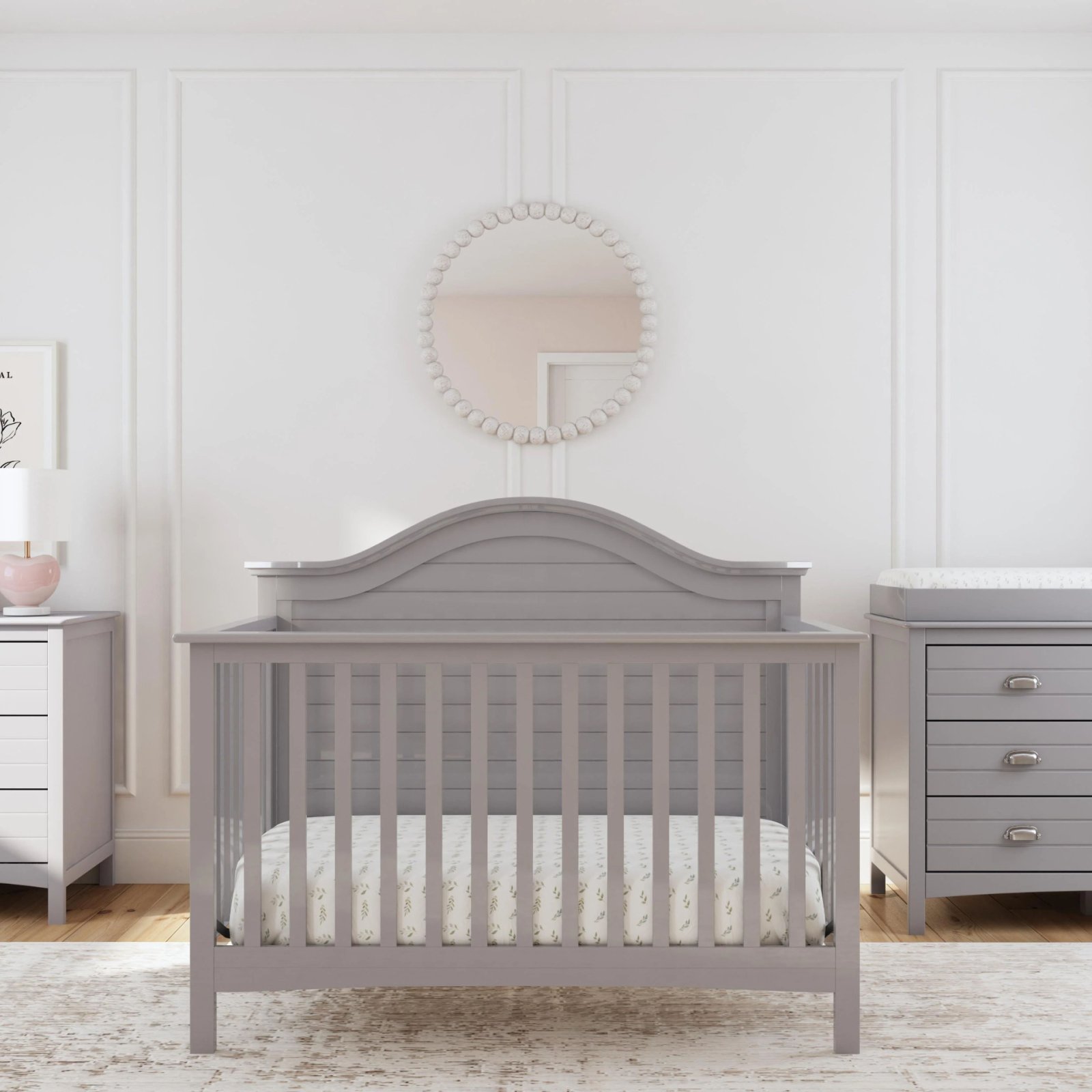 Nolan 4-in-1 Convertible Crib Grey
