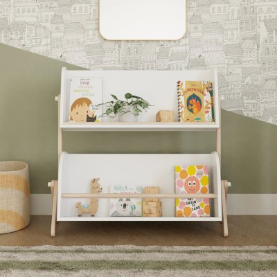 Babyletto Tally Storage n Bookshelf - White Washed Natural